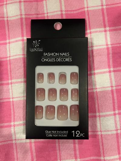 Ladybird Fashion Press-On Nails 12pc Nude Ombre Square