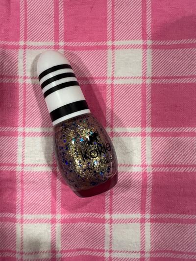 Kokie Nail Polish Glitter Gold Blue