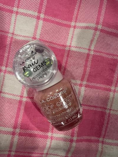 LA Colors Color Craze Nail Polish with Nail Gems Bundle