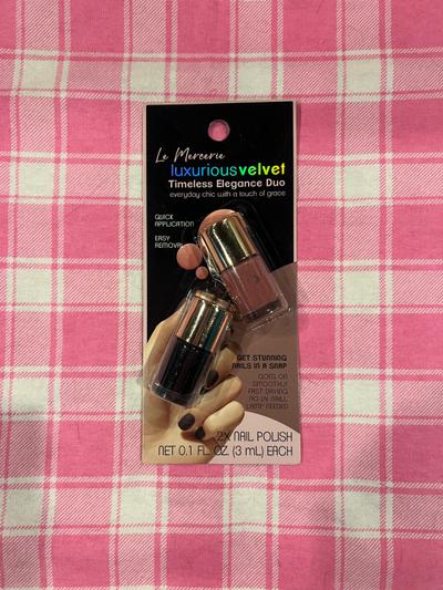 Le Mercerie Luxurious Velvet Timeless Elegance Duo Nail Polish 2-pack