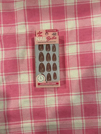 Color Vibe Nail Bestie Shimmer Almond Press-On Nails 12pc