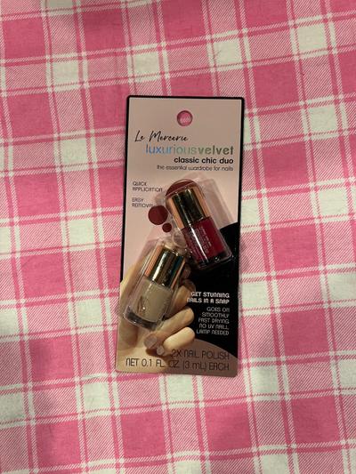 Le Mercerie Luxurious Velvet Classic Chic Duo Nail Polish 2-pack
