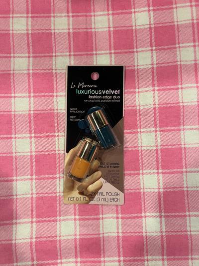 Le Mercerie Luxurious Velvet Fashion Edge Duo Nail Polish 2-pack
