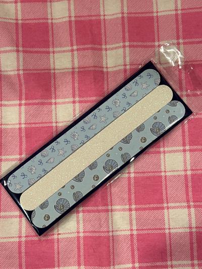 Seashell & Glitter Nail Files 3-pack