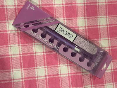 Diamond Cosmetics Toe On The Go Kit 4-unit/ Purple Flowers