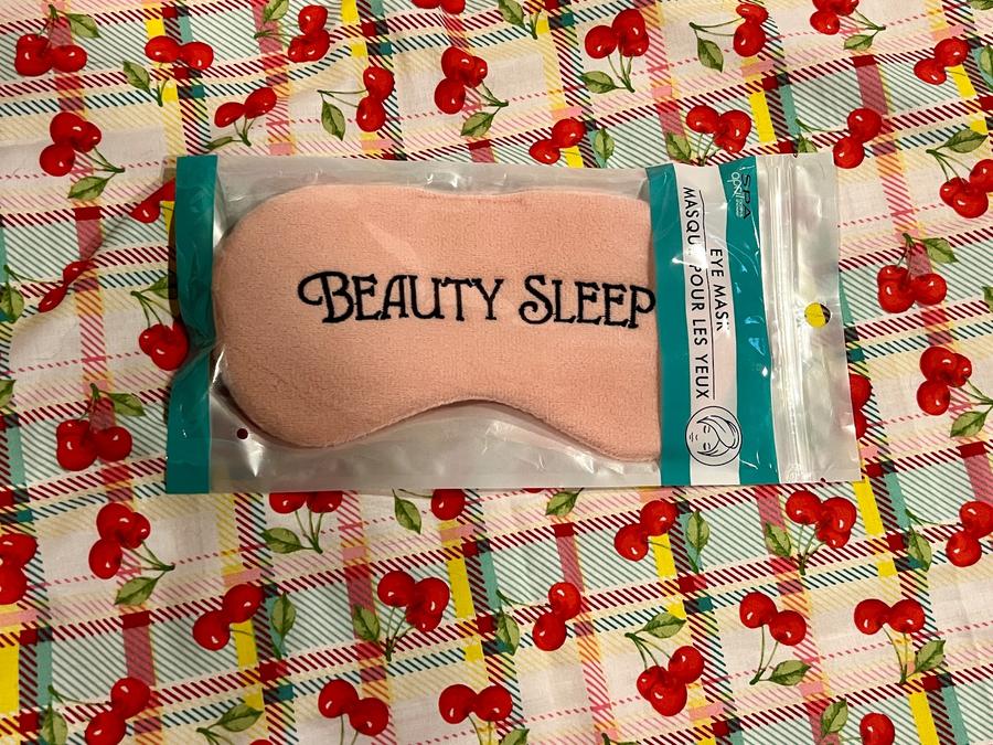 Beauty Sleep pink eye mask