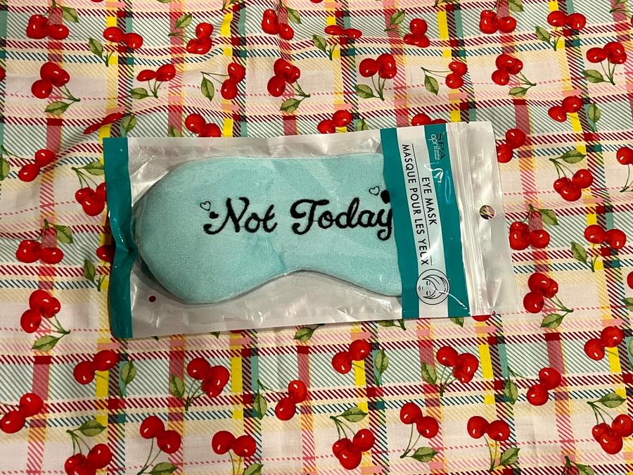 Not Today sleep eye mask mint