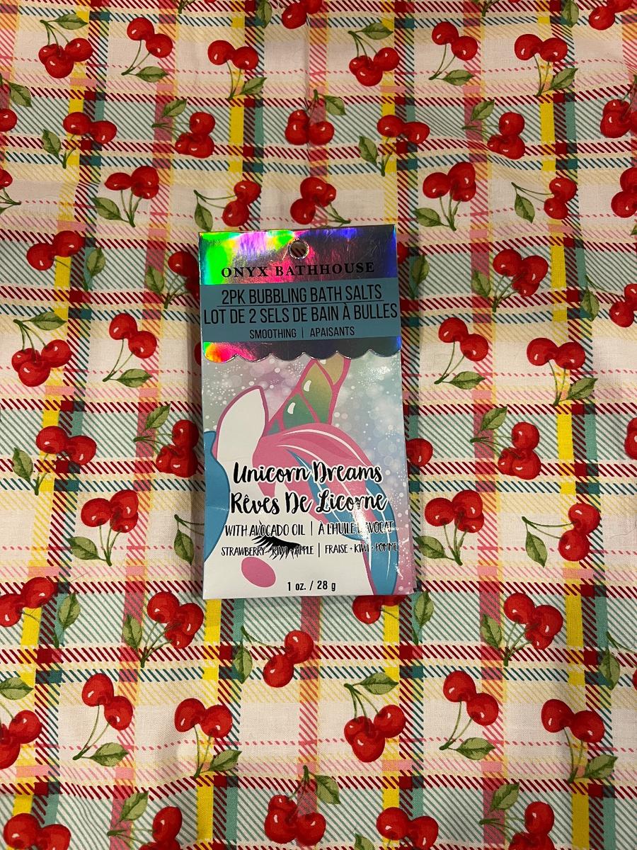 Onyx Bathhouse Unicorn Dreams Bubbling Bath Salts 2pk