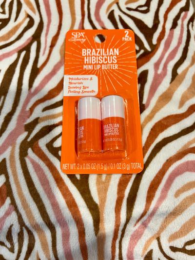 Spa Luxury Brazilian Hibiscus Mini Lip Butter 2-pack
