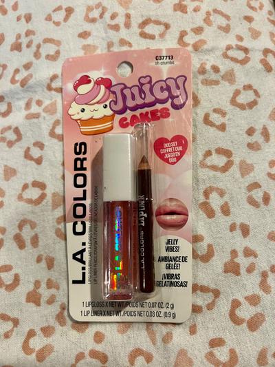 L.A. Colors Juicy Cakes Lip Gloss & Liner Duo - Oh Crumbs