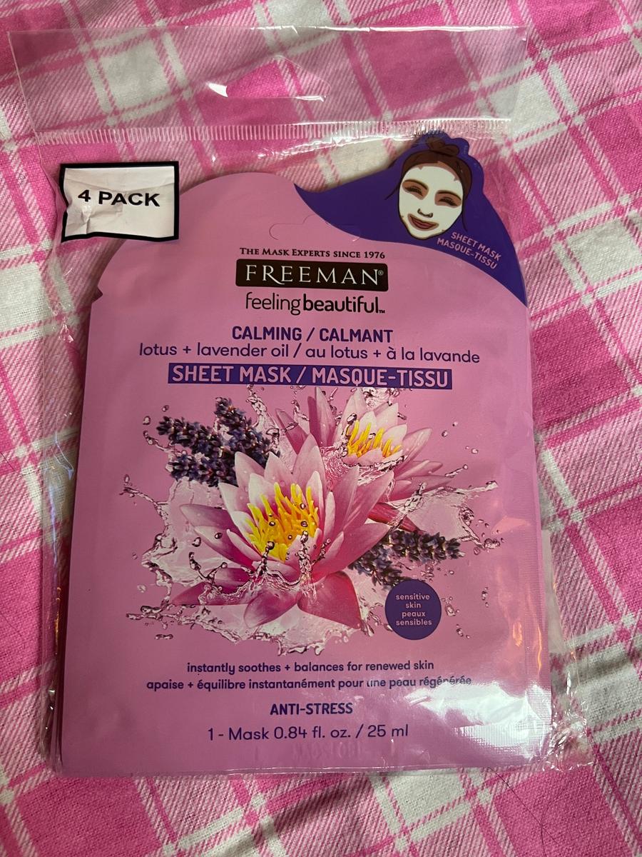 Freeman Calming Lotus + Lavender Sheet Mask 4-Pack