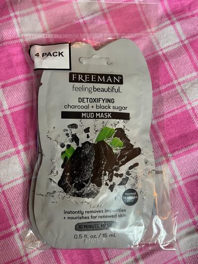 Freeman Charcoal + Black Sugar Mud Mask 4-Pack