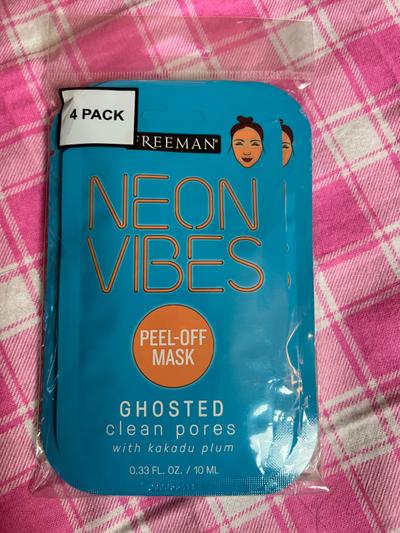 Freeman Neon Vibes Ghosted Peel-Off Mask 4-pack