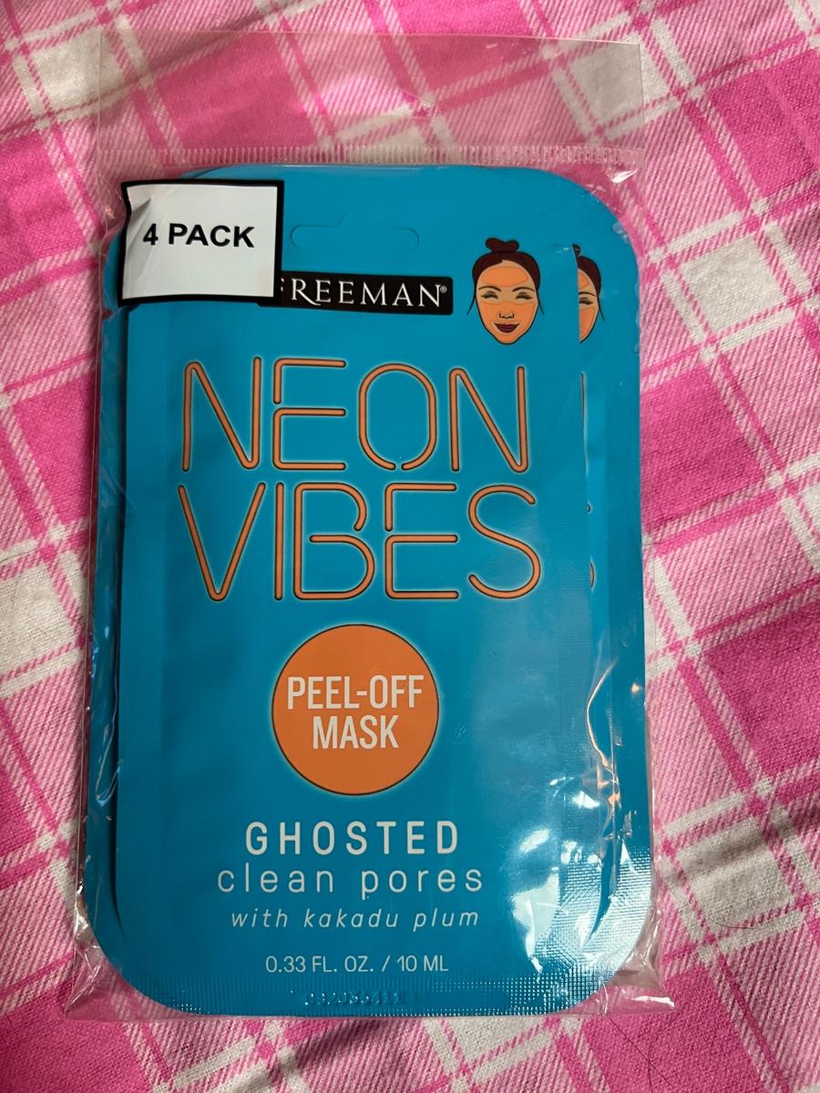 Freeman Neon Vibes Ghosted Peel-Off Mask 4-pack