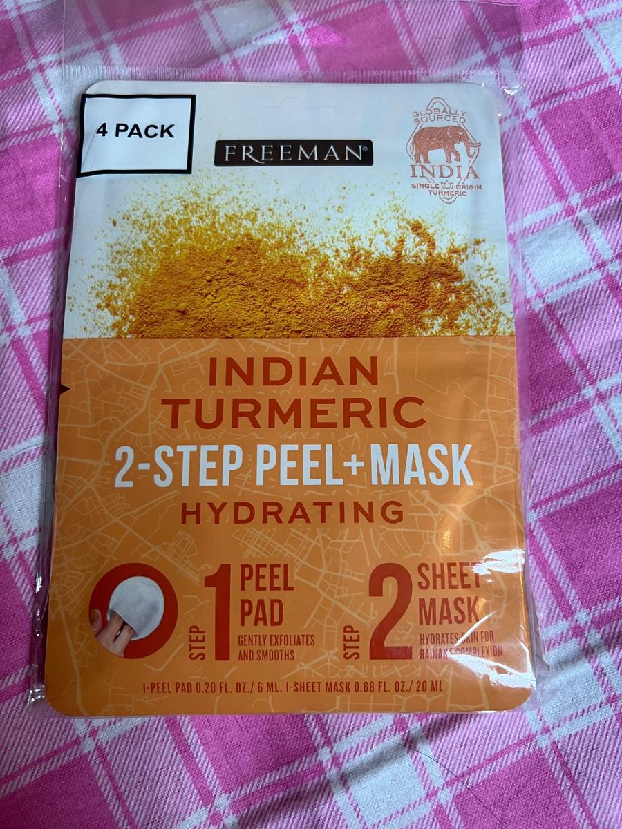 Freeman Indian Turmeric 2-Step Peel + Sheet Mask 4-Pack