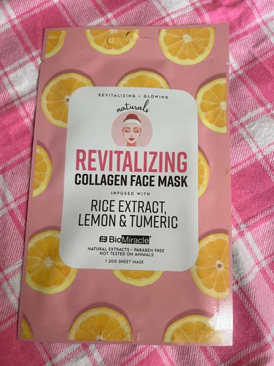 BioMiracle Revitalizing Collagen Face Mask Rice Extract Lemon & Tumeric