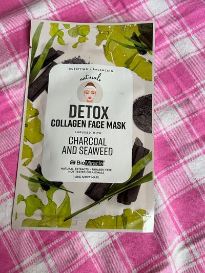 BioMiracle Detox Collagen Face Mask Charcoal & Seaweed
