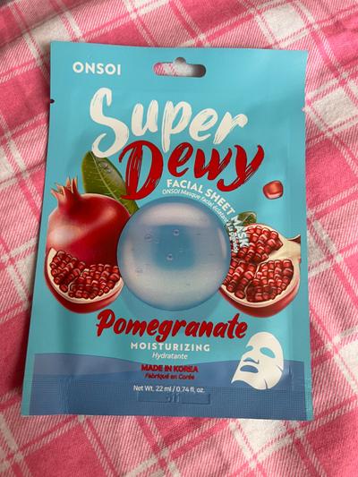 ONSOI Super Dewy Pomegranate Moisturizing Facial Sheet Mask