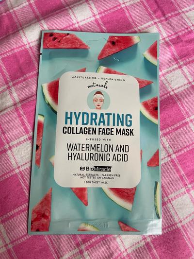 BioMiracle Hydrating Collagen Face Mask Watermelon & Hyaluronic Acid