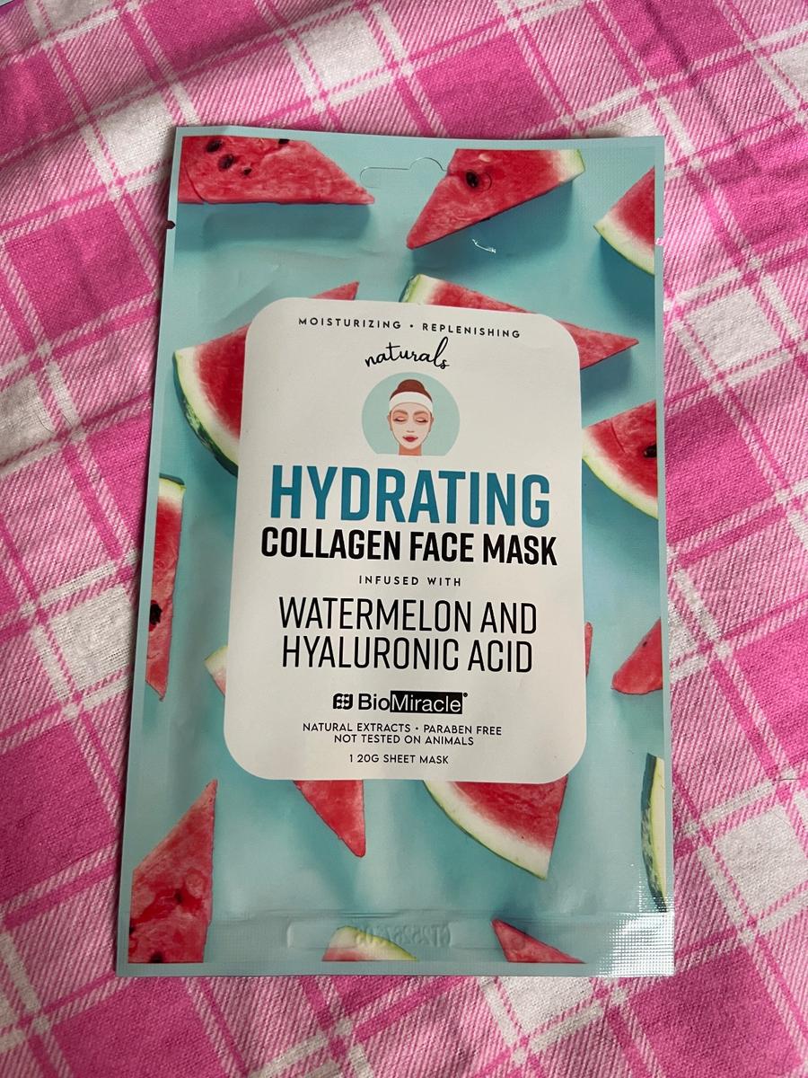 BioMiracle Hydrating Collagen Face Mask Watermelon & Hyaluronic Acid