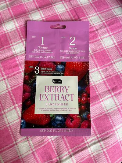 b.pure Berry Extract 3-Step Facial Kit