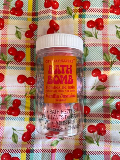 Crystal Waters Vanilla Jasmine Bath Bomb Fizzers 3-pack