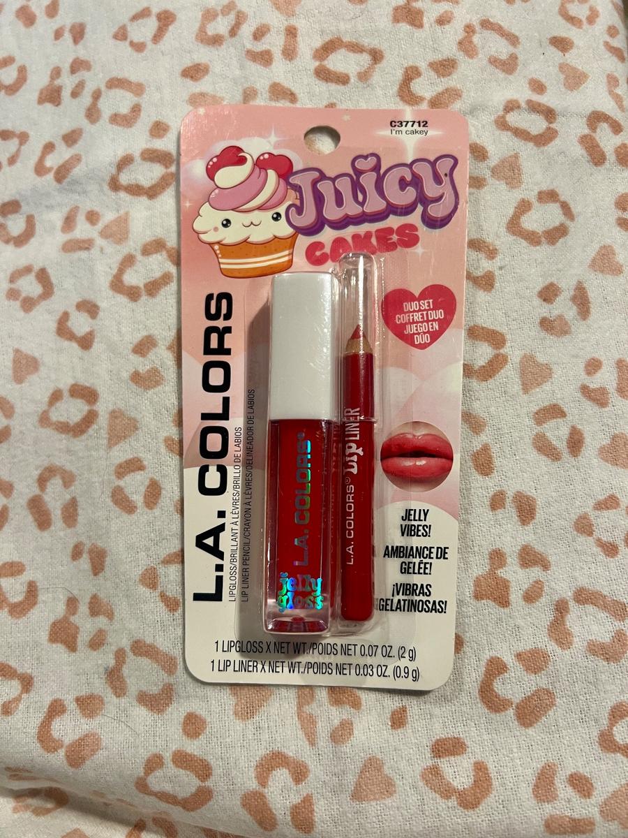 L.A. Colors Juicy Cakes Lip Gloss & Liner Duo - I'm Cakey