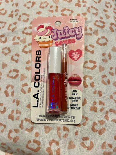 LA Colors Juicy Cakes Lip Gloss & Liner Duo - Puddin Pie