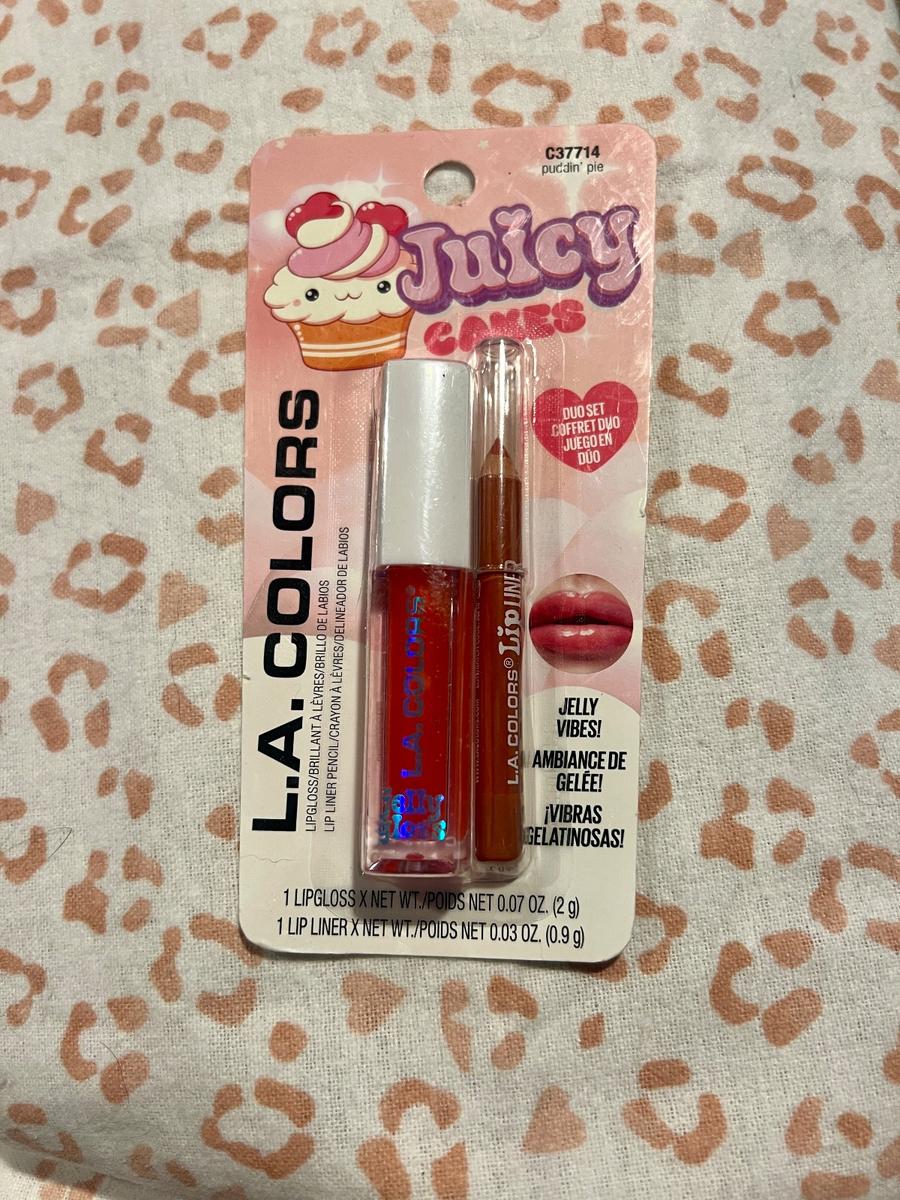 LA Colors Juicy Cakes Lip Gloss & Liner Duo - Puddin Pie