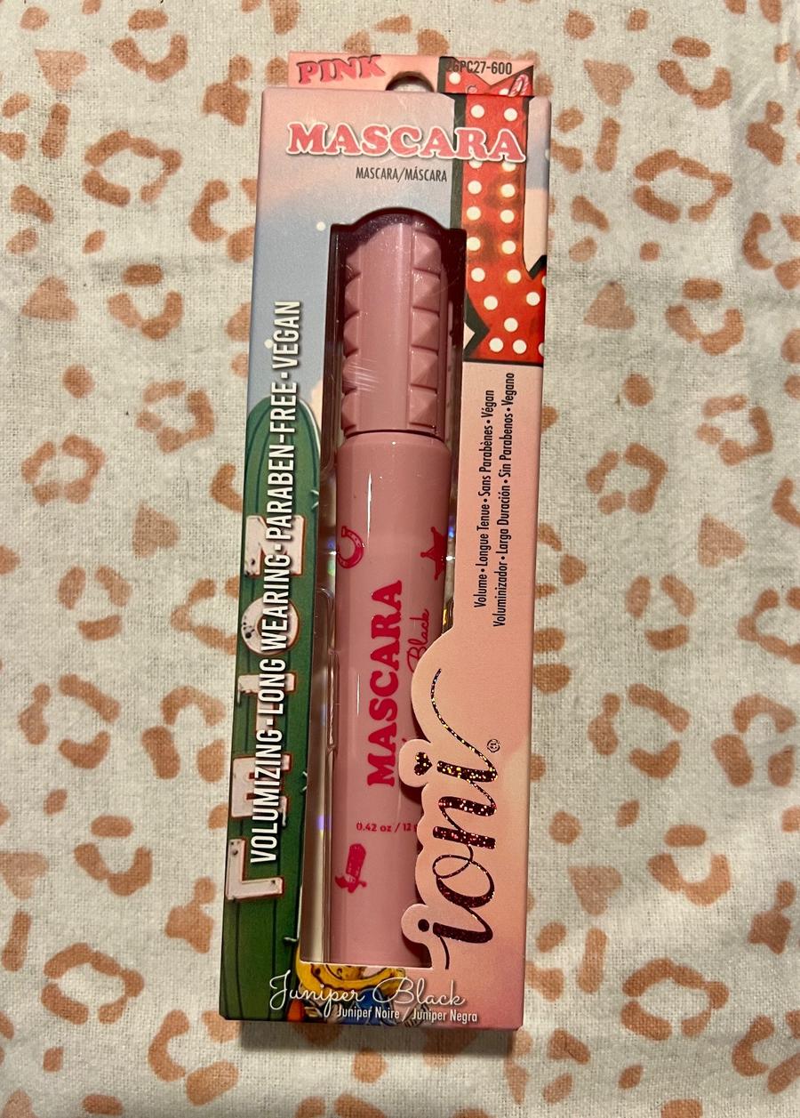 ion Pink Mascara Juniper Black Volumizing Vegan