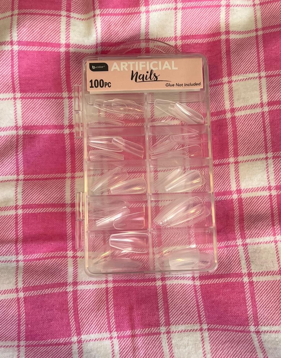 b.color+ Artificial Nails 100pc Clear