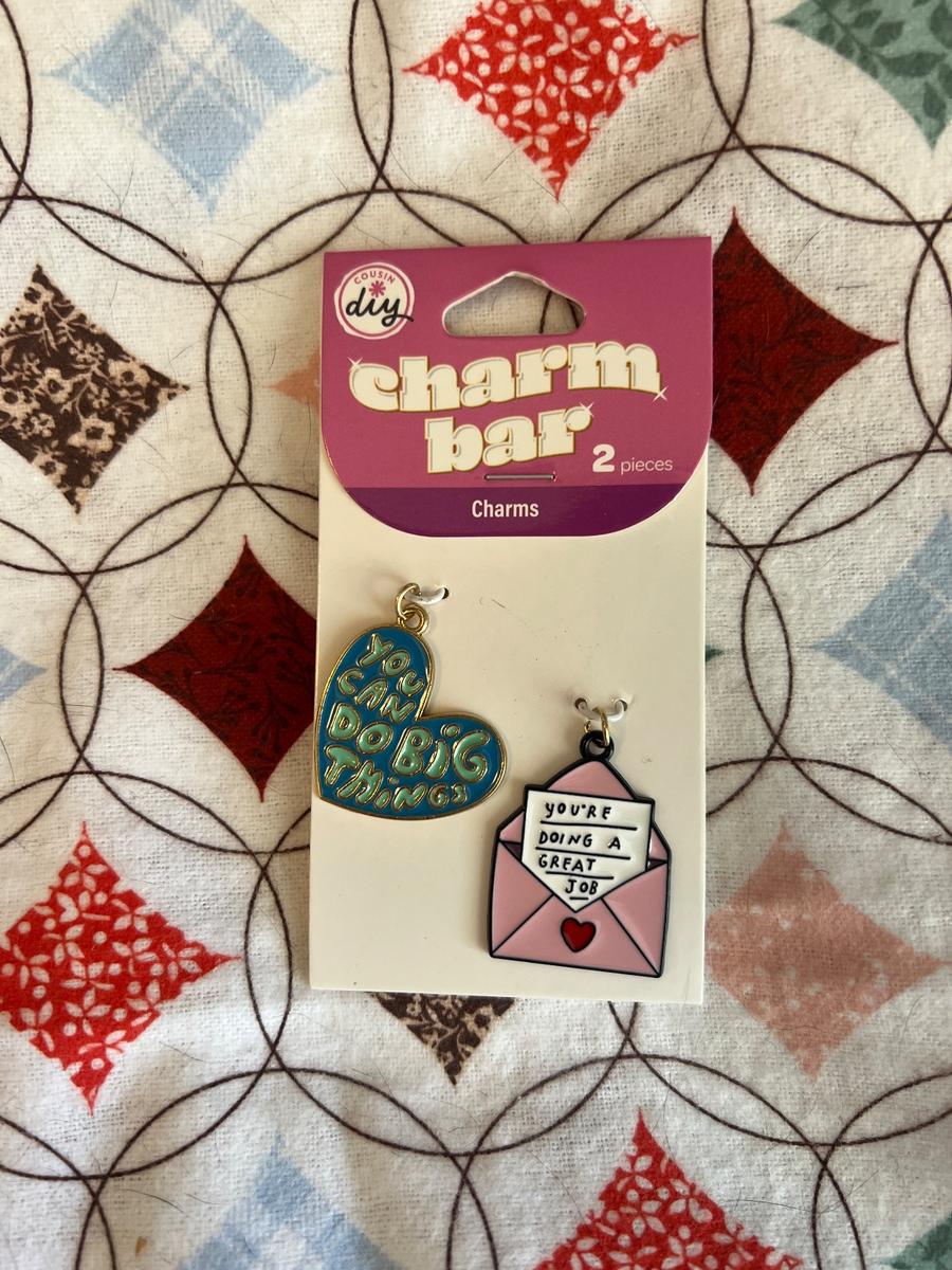 Cousin DIY Charm Bar /motivational charms 2-piece