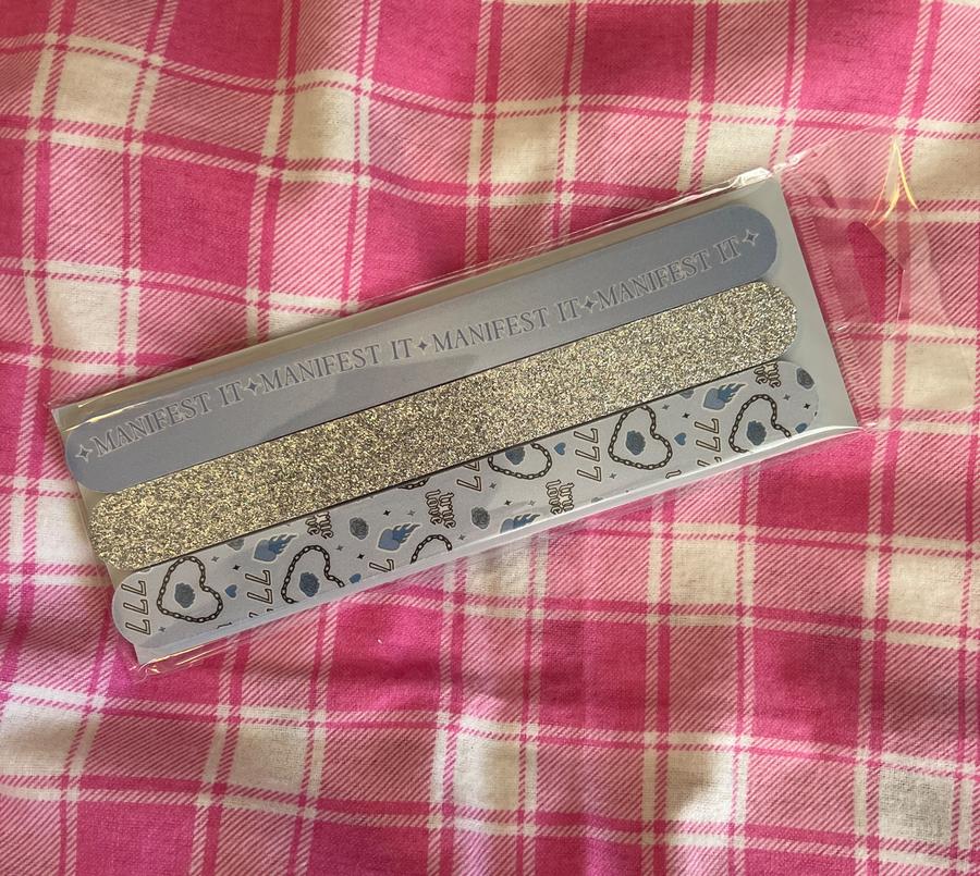 Manifest It nail files 3-pack glitter & patterned