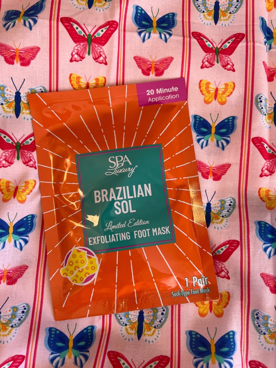 Spa Luxury Brazilian Sol Exfoliating Foot Mask Limited Edition