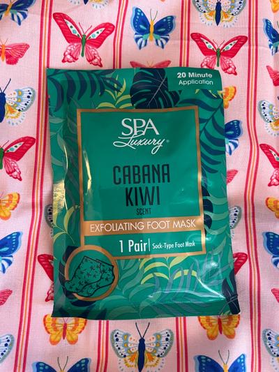 Spa Luxury Cabana Kiwi Exfoliating Foot Mask