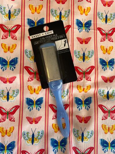 Sassy + Chic 2-in-1 Foot File/ Blue