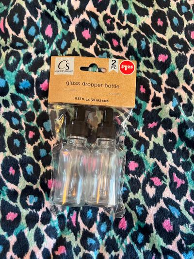 Crafter's Square Glass Dropper Bottles 2-pack 20mL