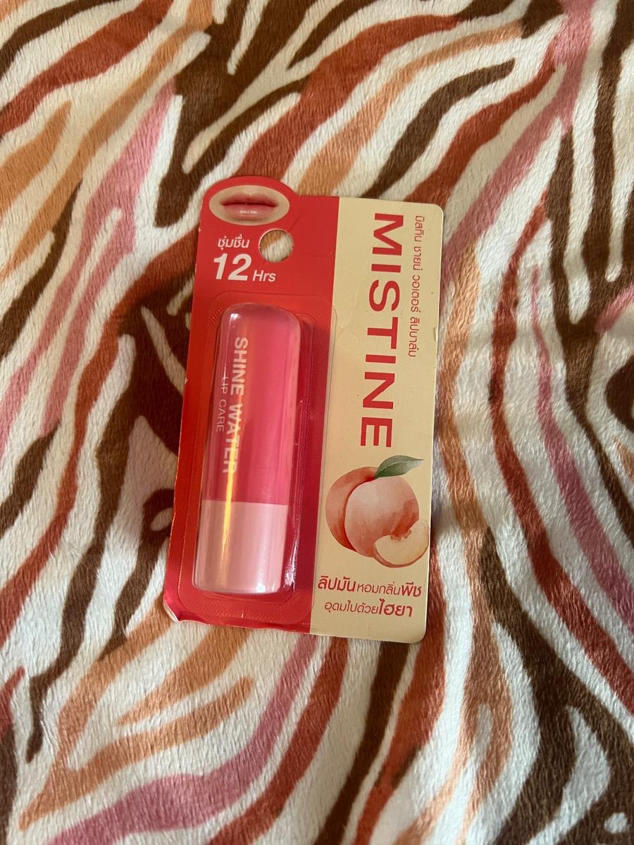 Mistine Shine Water Lip Care Peach 12Hr