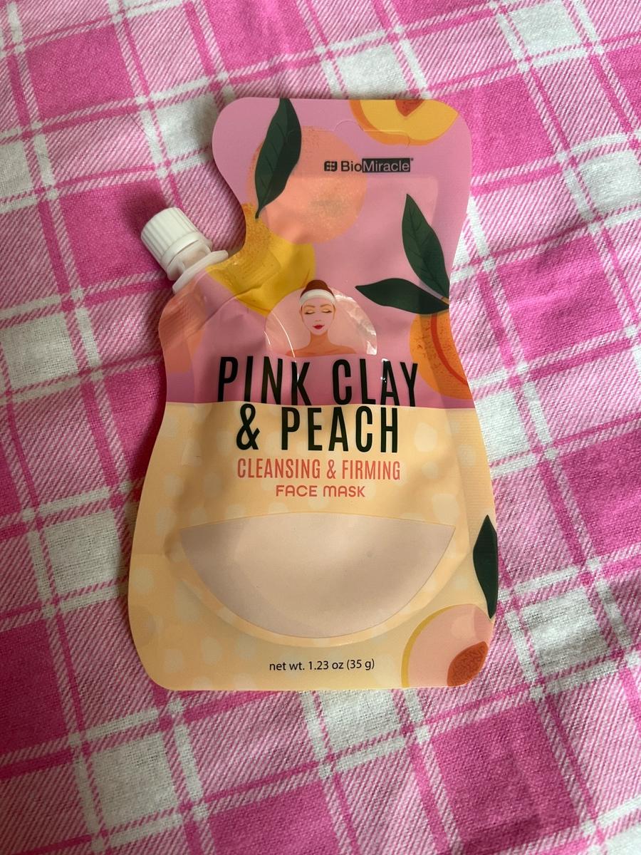 BioMiracle Pink Clay & Peach Cleansing & Firming Face Mask