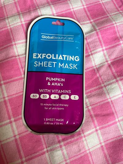 Global Beauty Care Exfoliating Sheet Mask Pumpkin & AHA's