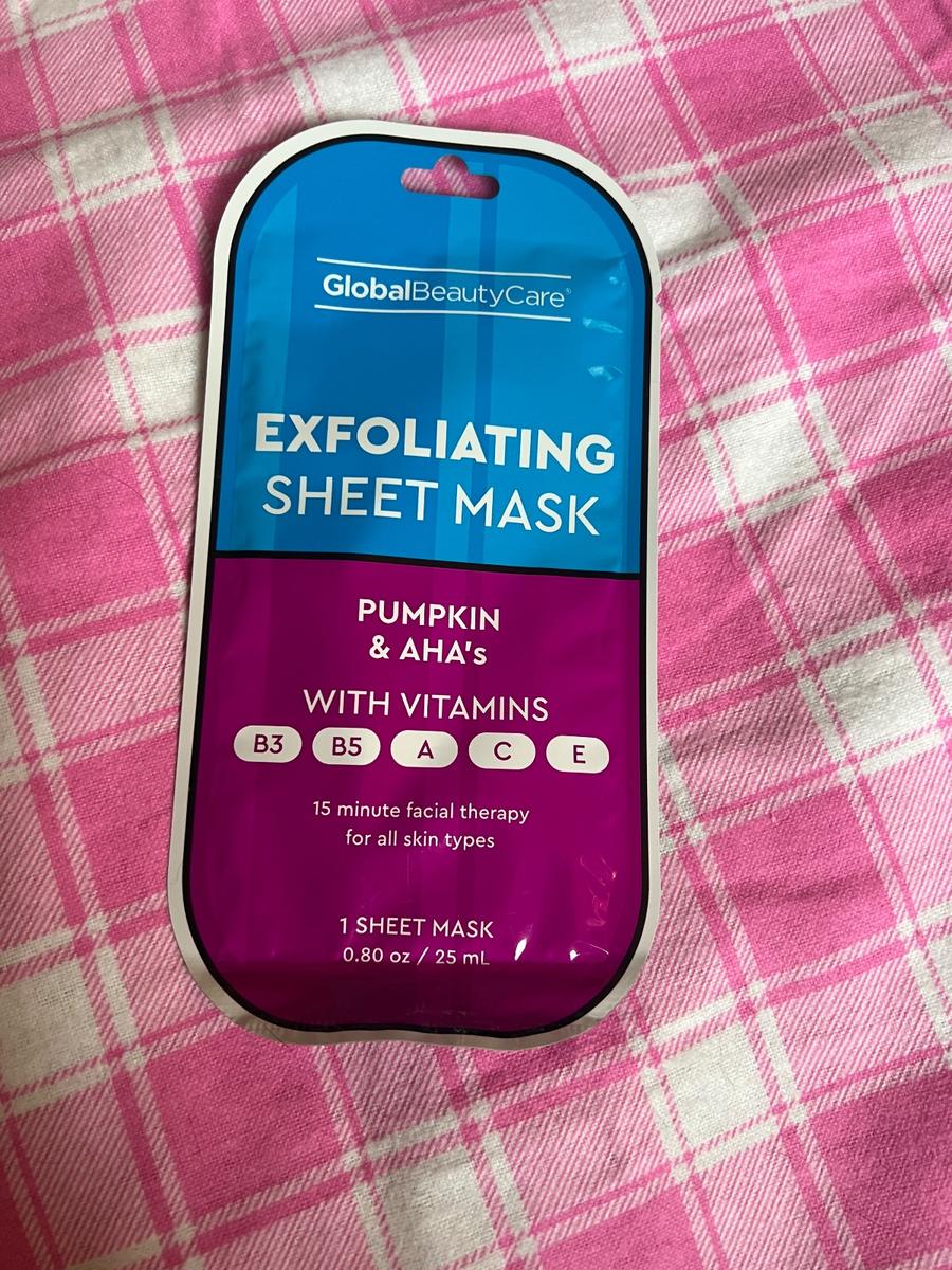Global Beauty Care Exfoliating Sheet Mask Pumpkin & AHA's