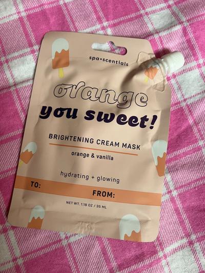 Spa Scentials Orange You Sweet Brightening Cream Mask