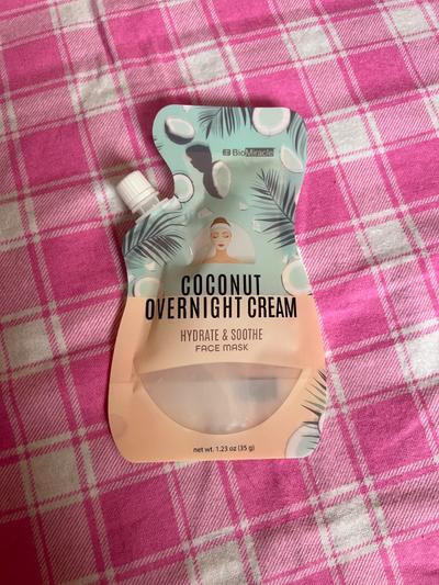 BioMiracle Coconut Overnight Cream Hydrate & Soothe Face Mask