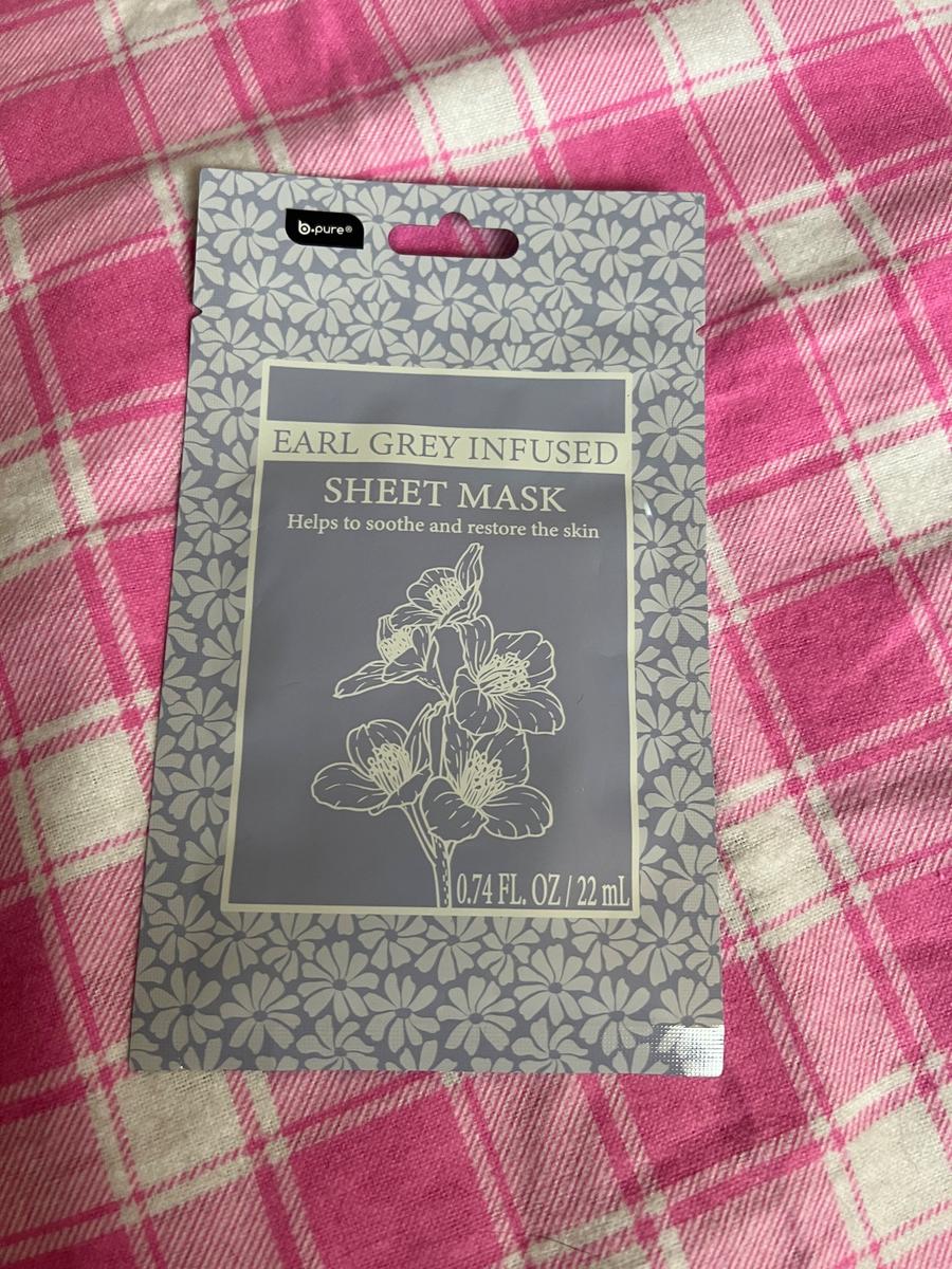b.pure Earl Grey Infused Sheet Mask
