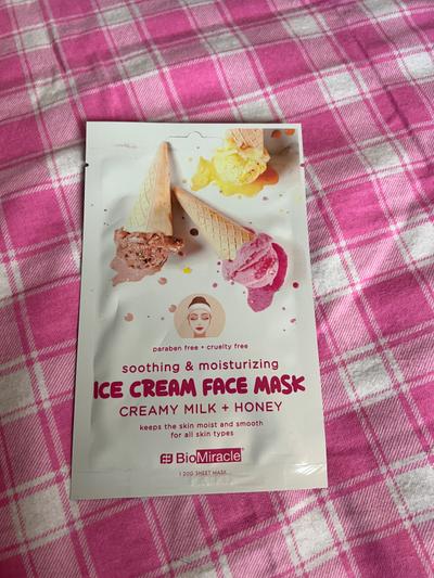 BioMiracle Ice Cream Face Mask Creamy Milk + Honey