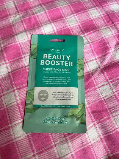 Nu-Pore Beauty Booster Aloe Vera Sheet Face Mask