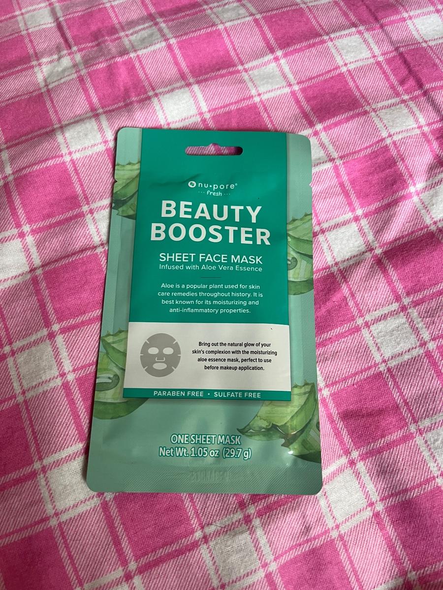 Nu-Pore Beauty Booster Aloe Vera Sheet Face Mask