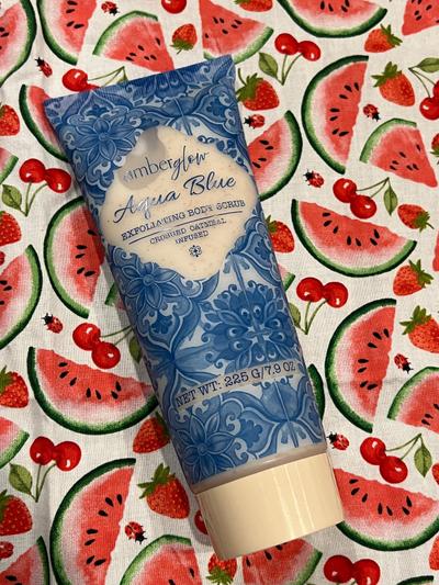 Amberglow Aqua Blue Exfoliating Body Scrub