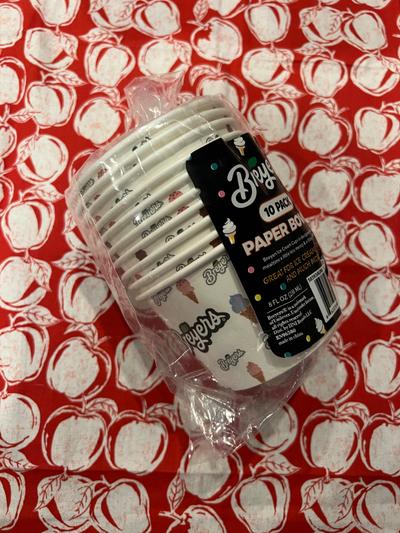 Breyers Ice Cream Paper Bowls 10-pack 8oz