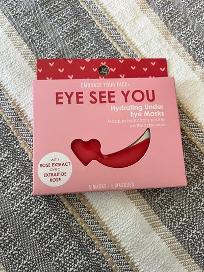 Eye See You Hydrating Under Eye Masks Rose Extract 5-pack